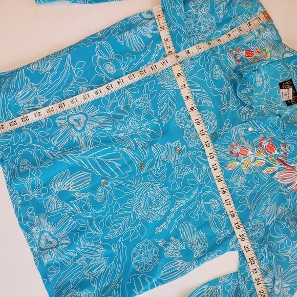 Vintage 80's Bob Mackie Silk Blouse M - Picture 5 of 8